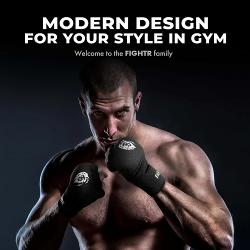 Vista 7 de FIGHTR® Guantes interiores premium con gel - Envoltura rápida y mayor estabilidad Vendas de gel para boxeo, MMA, Muay Thai y artes marciales