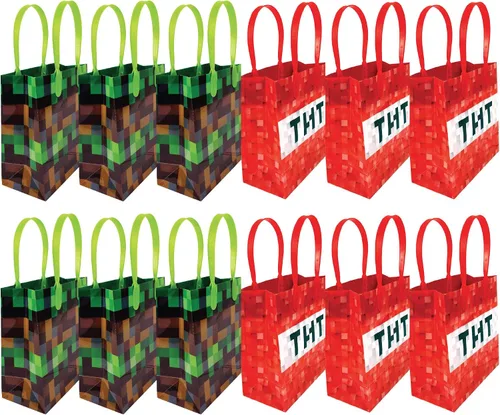Vista 2 de Pixels Miner - Bolsas de regalo para fiestas, 12