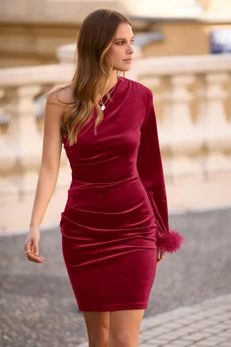 Vista 7 de PRETTYGARDEN Mini vestido de fiesta de invitados de boda bodycon para mujer