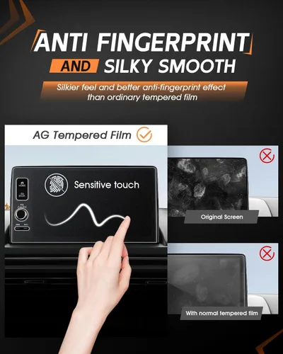 Vista 3 de CDEFG Protector de pantalla para Honda Pilot 2023-2025 2026 – Vidrio templado antirreflejo mate de 9 pulgadas – Accesorios para pantalla táctil