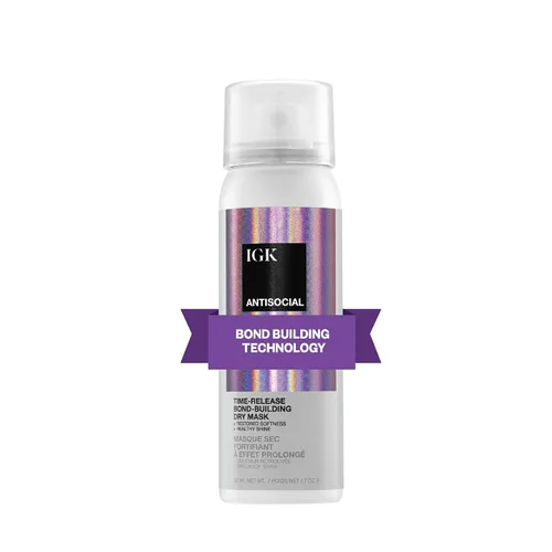 Vista 11 de IGK Antisocial Cloud Club - Mascarilla para cabello seco, reparación de vínculos para cabello dañado, 5 onzas Aroma de edición limitada