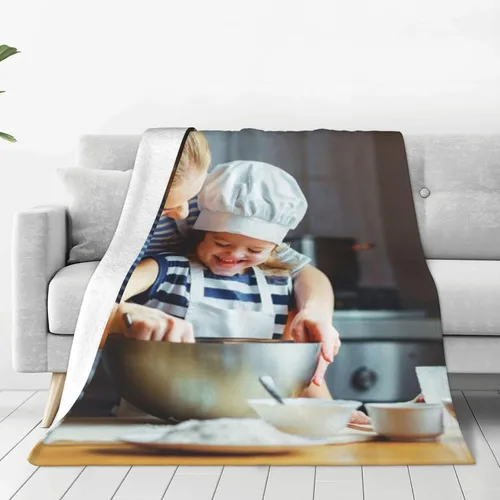 Vista 23 de Manta personalizada con texto, fotos, manta personalizada para cumpleaños de adultos y niños, boda, Navidad, Halloween, Día del Padre, Día