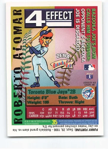 Vista 2 de 1996 Bazooka #35 Roberto Alomar