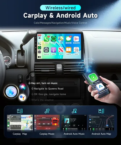 Vista 3 de Estéreo de coche WiFi 5G para Honda CRV 2002-2006 Radio de coche