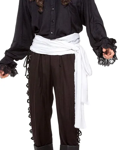 Vista 24 de ThePirateDressing Disfraz de pirata medieval renacentista para Halloween, banda grande