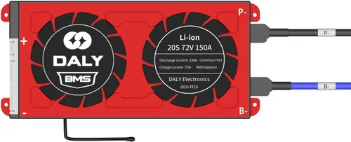 Vista 38 de DALY BMS 72V Li-ion 20S 30A Tablero de protección con cable de equilibrio de puerto común para panel solar autoconstruido, sistema de suministro