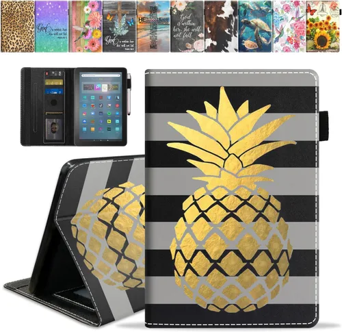 Vista 15 de Funda para tableta Amazon Fire Max 11 (11 pulgadas, 13ª generación, versión 2023) con ranura para tarjetas y apagado y encendido automático, funda