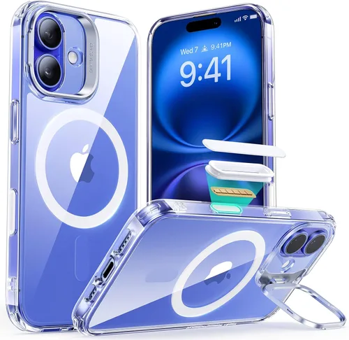 Vista 17 de ESR Funda para iPhone 13 Pro, compatible con MagSafe, protección de grado militar a prueba de golpes, soporte de anillo de cámara integrado, funda