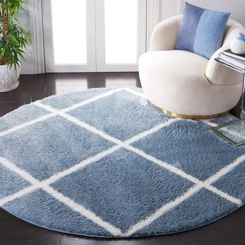 Vista 42 de SAFAVIEH Tahoe Shag Collection - Alfombra para pasillo, 2 x 9 pies, diseño de enrejado, no desprende pelusa y de fácil cuidado, 1.2 pulgadas