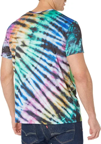 Vista 4 de Disney Camiseta Villains x Heidi Klum Maleficent Fire Tie Dye para mujer Sublimation