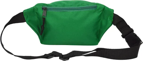 Vista 4 de DALIX Cangurera de 3 bolsillos Corrector de bolsa de dinero (verde)