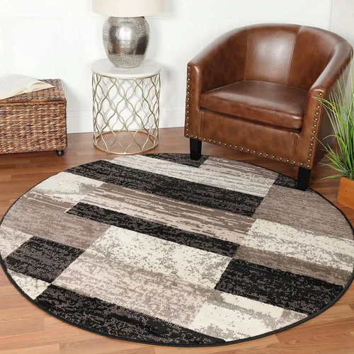 Vista 36 de Superior - Alfombra de pasillo, reverso de yute, moderna, geométrica, para dormitorio, oficina, sala de estar, entrada, suelo de madera dura