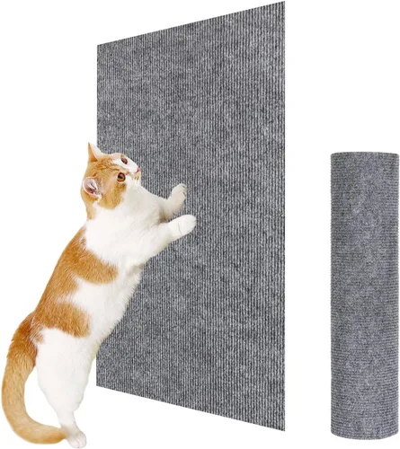 Vista 25 de ENONCI Protector de esquina de pared de sofá de 23.6 x 15.8 pulgadas para gatos de interior, protector de muebles antiarañazos contra arañazos