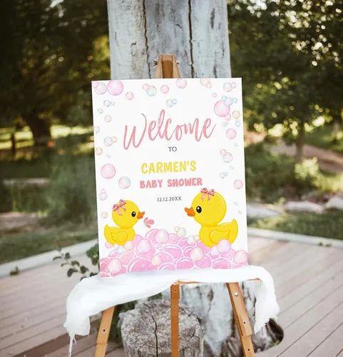 Vista 24 de Letrero de bienvenida de safari para baby shower, plantilla de cartel de baby shower, baby shower de género neutro, letrero editable de baby shower