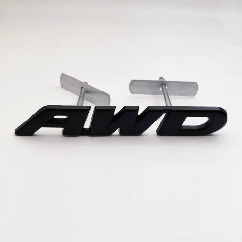 Vista 4 de Emblema de metal 3D de la parrilla delantera del coche con logotipo de AWD de tracción en las cuatro ruedas, 4 x 4, repuesto deportivo todoterreno