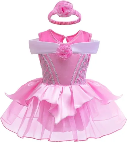 Vista 75 de Dressy Daisy Disfraz de princesa para bebé, disfraz de tutú de tul para cumpleaños, Halloween, traje con diadema