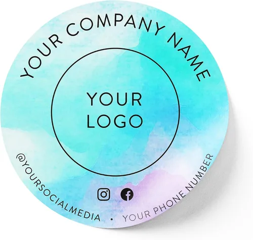 Vista 77 de Calcomanías de vinilo personalizadas con tu imagen, texto, diseño y logotipo. Etiquetas comerciales personalizadas impermeables para embalaje