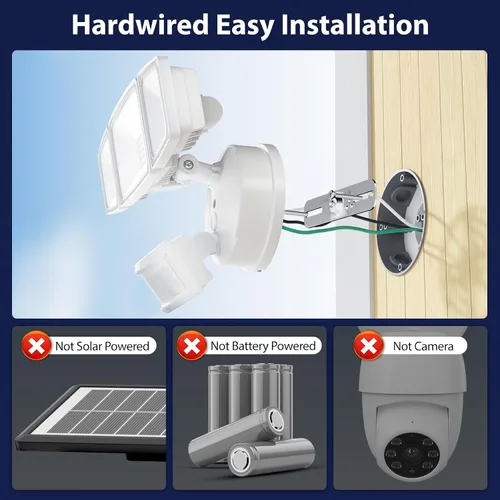 Vista 2 de Onforu Paquete de 2 luces LED de 75 W con sensor de movimiento para exteriores, iluminación exterior de atardecer al amanecer de 7000 lm, luz