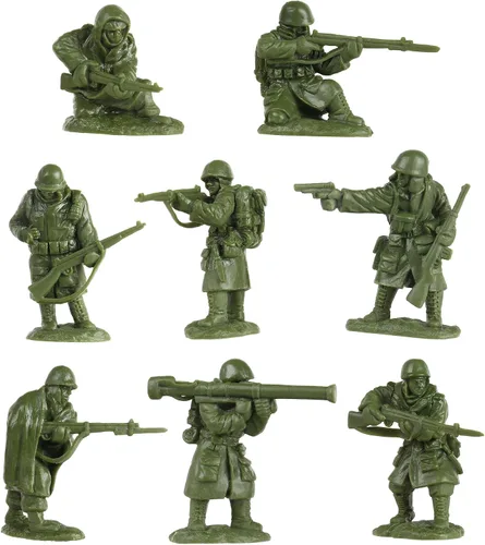 Vista 3 de BMC Korean War Winter Battle - 16pc OD Green United States Soldier Figures