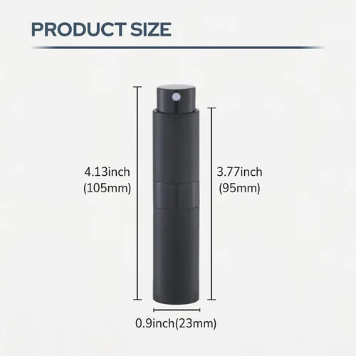 Vista 9 de Fusupak Atomizador de Perfume para Viaje Botella Recargable: Vaporizador de Colonia Portátil para Hombres - Mini Vaporizador Vacío para Recarga