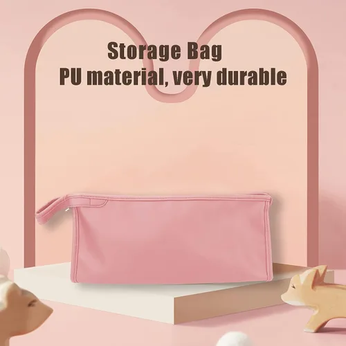 Vista 3 de Bolsa de almacenamiento para secador de pelo, estuche de viaje para secador de pelo, bolsa de transporte de piel sintética, bolsa portátil