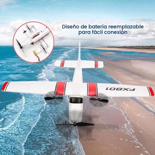 Vista 7 de GoolRC Avión RC, avión de control remoto de 2.4 GHz, avión de control remoto de 2 canales, planeador de espuma EPP, avión RC fácil de volar