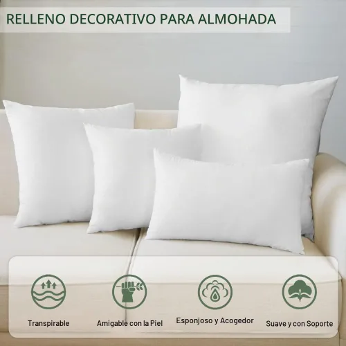 Vista 5 de OTOSTAR Cojín de almohada de 12 x 20 pulgadas, cojín interior suave y esponjoso, relleno de cojín blanco decorativo