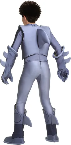 Vista 5 de Disfraz de Sharkboy para niños, disfraz de Sharkboy y Lavagirl con licencia oficial, Gris