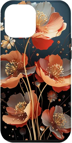 Vista 25 de Red Poppies Flowers In A Field Case for iPhone 16
