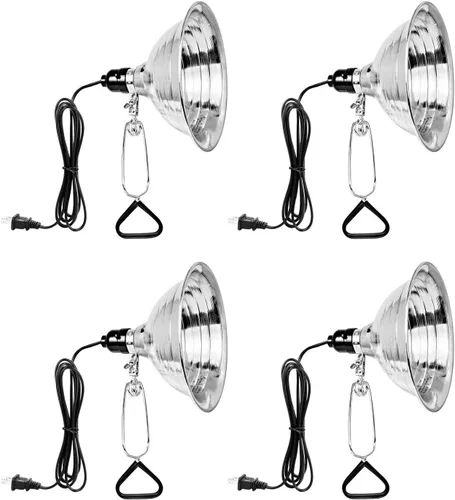 Vista 12 de Simple Deluxe Paquete de 1 lámpara de abrazadera de 10.5 pulgadas, enchufe E26 de 250 vatios (bombilla no incluida), reflector de aluminio y base