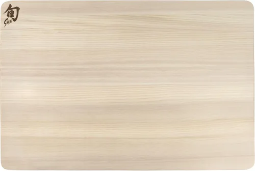 Vista 11 de Shun Cutlery - Tabla de cortar pequeña Hinoki, 10.75" x 8.25" pequeña tabla de cortar japonesa de madera para cocina, madera medianamente suave que