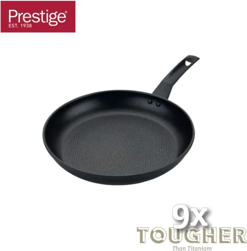 Vista 2 de PRESTIGE 9 sartenes antiadherentes más resistentes de 8.3 in, adecuadas como sartén de inducción con hoyuelos superiores antiadherentes, asas