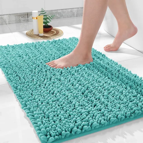 Vista 67 de Yimobra Alfombras de Baño Antideslizantes Lavables - Alfombra de Baño de Chenilla Ultra Suave Absorbente, Alfombra Peluda de Secado Rápido para Negro