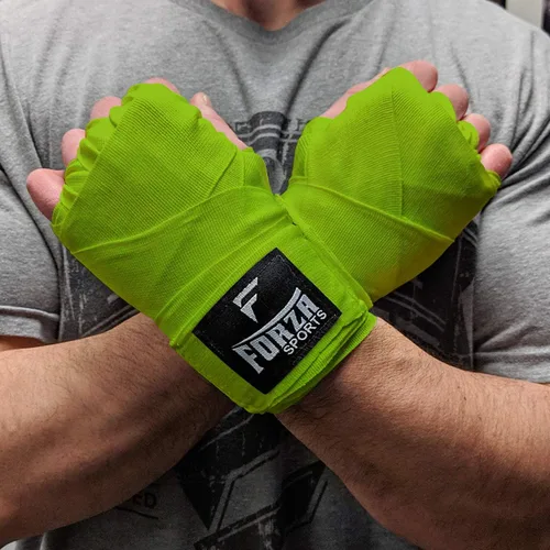 Vista 25 de Forza Sports Vendas de boxeo y MMA estilo mexicano de 180" Concientización sobre el autismo Azul