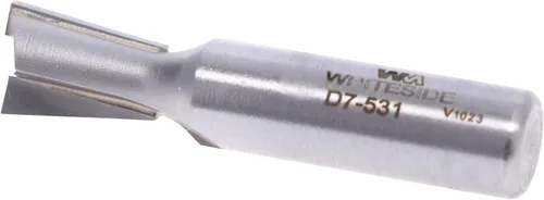 Vista 3 de Whiteside D7-530 Broca de enrutador de cola de milano de 7 grados: diámetro grande de 17/32 pulgadas, profundidad de corte de 3/4 pulgadas, vástago