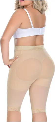 Vista 2 de M&D 0323 - Pantalones cortos para mujer con levantamiento de glúteos Fajas Levanta Cola