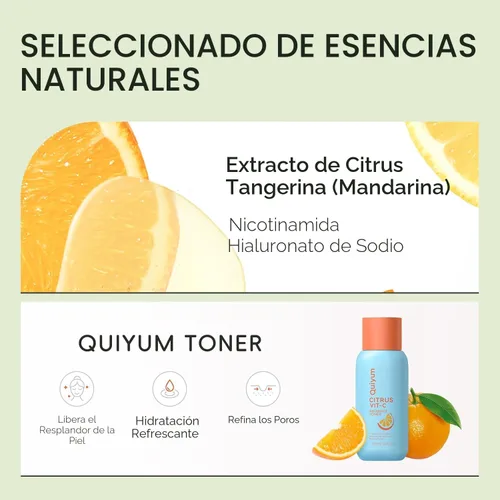 Vista 6 de QUIYUM Juego de Cuidado de la Piel de Frutas, 5 Productos de Rutina Diaria de Belleza y Cuidado de la Piel para Adolescentes - Juegos de Regalo
