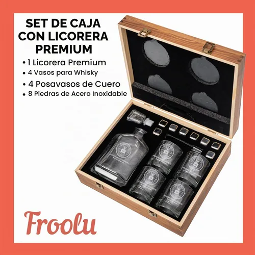 Vista 5 de Juego de decantador de whisky personalizable