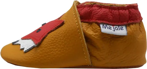 Vista 4 de Mejale Zapatos de suela de goma para bebé, para niños y niñas, mocasines de cuero para caminar, antideslizantes, para recién nacidos, mini botas