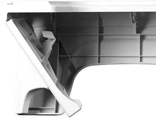 Vista 4 de Squatty Potty Fold N Stow Taburete plegable compacto para inodoro, blanco, 8 pulgadas, 1 libra
