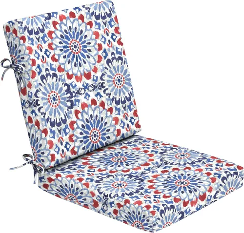 Vista 18 de Arden Foam - Cojín para silla de comedor al aire libre, 20 x 20 pulgadas, fabricado con espuma ProFoam, resistente a la lluvia, resistente a