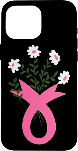 Vista 19 de Flower Jar Pink Ribbon Breast cancer Awareness Month Women Case for iPhone 16