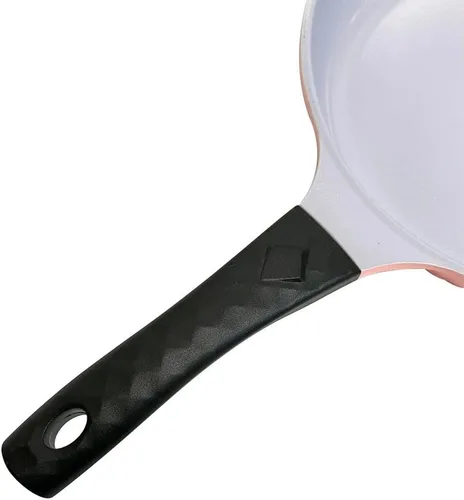Vista 9 de 9-1/2 '' cacerola cerámica antiadherente cerámica interior exterior cocina sartén