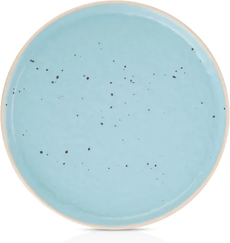 Vista 4 de Stone Lain Elena Stoneware - Juego de vajilla redonda de 16 piezas, color azul, 16 piezas, servicio para 4