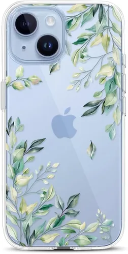 Vista 34 de Compatible con iPhone 15, funda transparente de encaje negro floral a prueba de golpes, parte trasera dura, delgada, bonita funda transparente