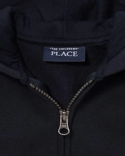 Vista 2 de The Childrens Place Sudadera con capucha con cremallera para bebés y niños pequeños