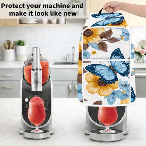 Vista 5 de Funda protectora para máquina de granizado, impermeable y a prueba de polvo, antiestática, protector universal para licuadora de bebidas congeladas