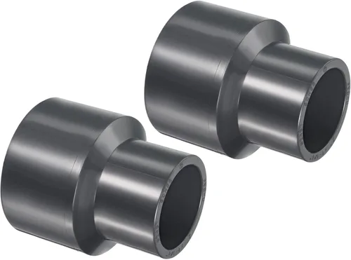 Vista 45 de PATIKIL UPVC Reductor de tubería de montaje de 1-1/2 "x 1" Socket Schedule 80, conector adaptador de acoplamiento recto, gris