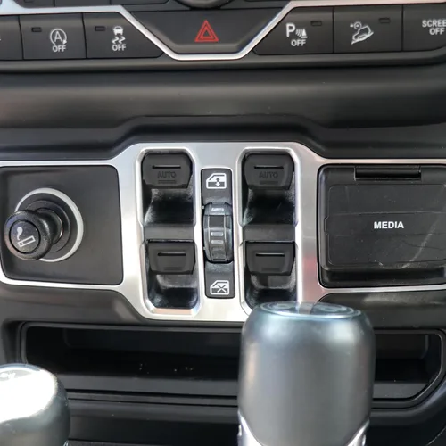 Vista 6 de Cubierta para interruptor de ventana de consola central, compatible con Jeep Wrangler JL 2018-2024 2025 2026 2/4 puertas 4XE Gladiator JT
