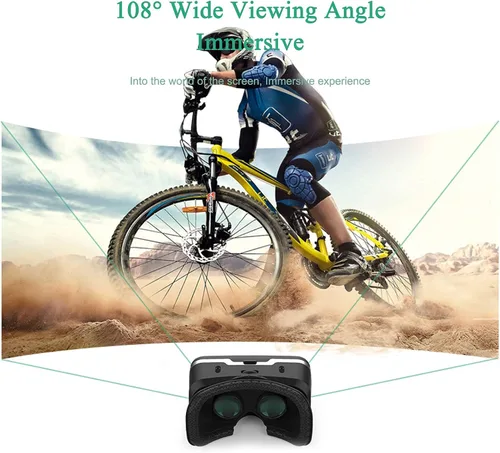 Vista 3 de VR Headset VR 3D Virtual Reality Headset for Movies and Games VR Glasses Goggles Compatible with Phone Android 2K Anti-Blue Lenses Adjustable Pupil